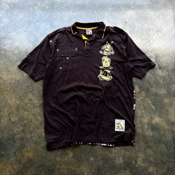Vintage Y2K Skater‎ Crazy Aop Polo Shirt - Picture 2 of 4